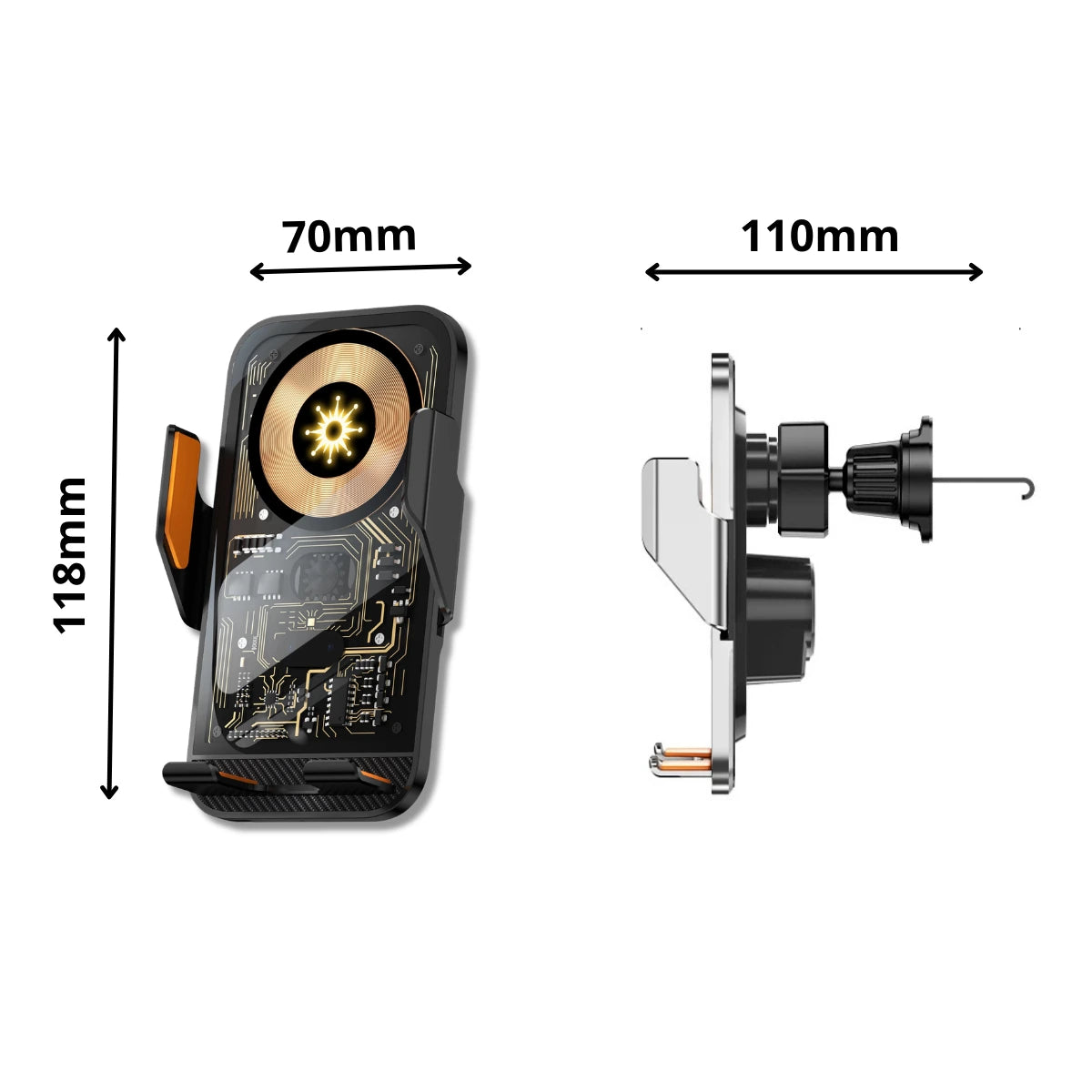 Support Téléphone Voiture Sans Fil